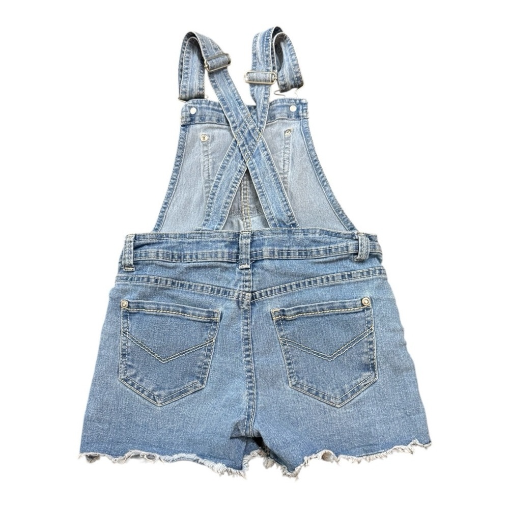 Jordache Blue and Pink Embroidered Overalls - Picture 2 of 5